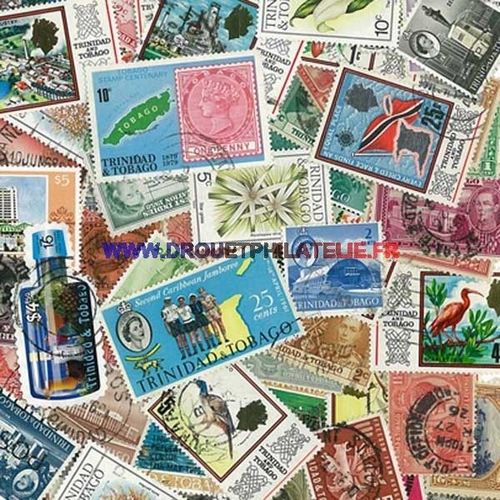 Trinite & Tobago 25 Timbres Differents Obliteres