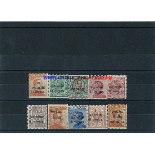Trente Triestre 10 Timbres Differents Obliteres