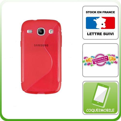 Coque2mobile® Coque Samsung Galaxy S3 I9300 Protection Minigel S-Line Rouge + Film Protection Ecran