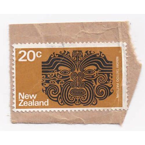 Timbre Nouvelle Zelande : Maori Taitoo Pattern, 20c