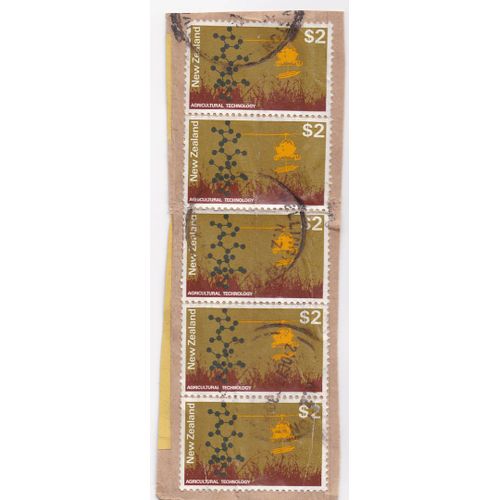 Timbre Nouvelle Zelande : Agricultural Technologie, $2 (5 Timbres)