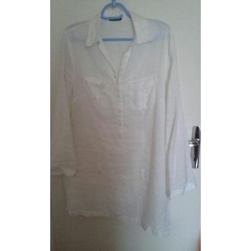 Tunique Clara Vitti Lin 42 Blanc
