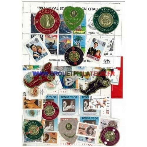 Tonga 50 Timbres Differents Oblitéres