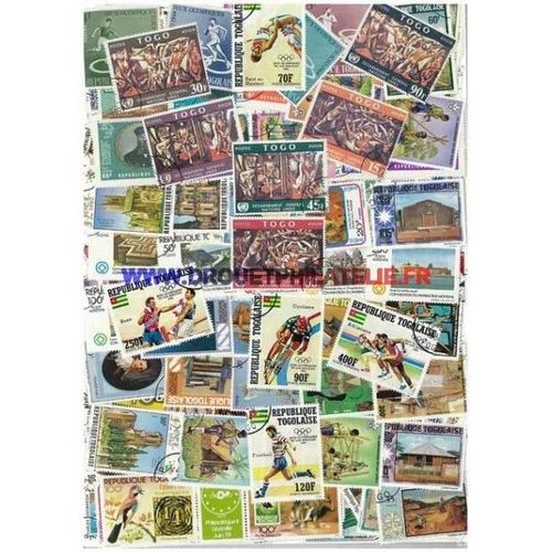 Togo  300 Timbres Differents Obliteres 