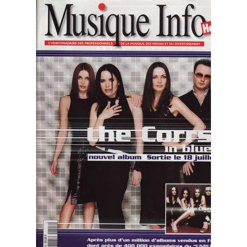 Musique Info Hebdo / 16-06-2000 N°128 : The Corrs (Couverture) - Charlelie Couture (1/2p)