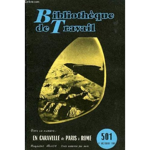 Bibliotheque De Travail N°501 - En Caravelle De Paris A Rome