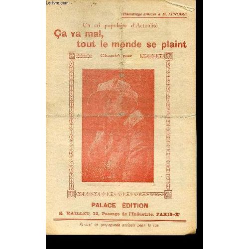 Elle Est Partie - L'inconnue - Mimi Printemps - Titine Et Toto - Ca Va Mal, Tout Le Monde Se Plaint