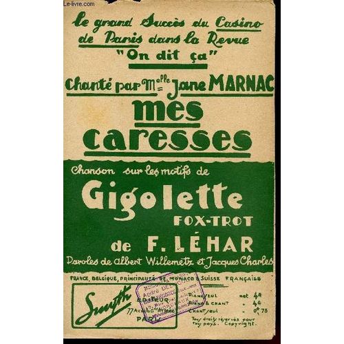Mes Caresses - Chanson Creee Par Jane Marnac