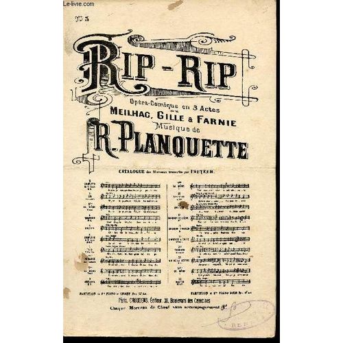 Rip-Rip - Opera Comique En 3 Actes De Meilhac, Gille & Farnie N°3
