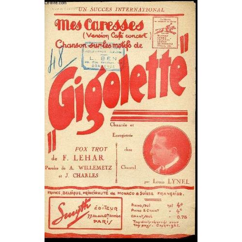 Mes Caresses - Chanson - Sur Les Motifs De Gigolette-Fox - Par Pitie / Celebre Melodie Russe