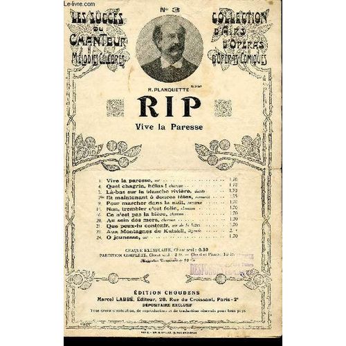 Rip - Opera Comique En 3 Actes N°3