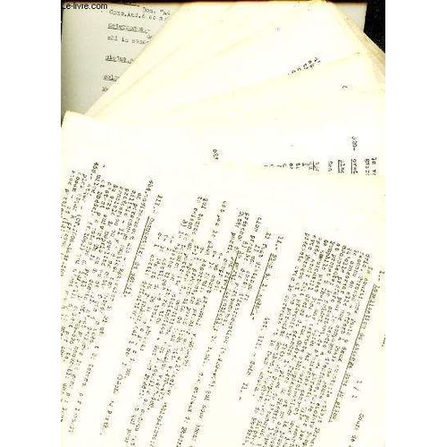 Lot De Cours De Monsieur Monsuez -Annee 1946-47  - (Latin)