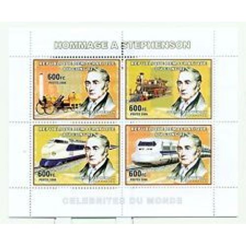 Feuillet "Hommage À Stéphenson " 2006