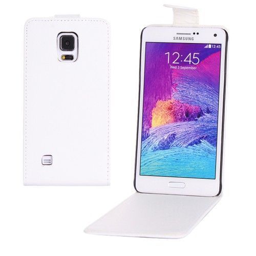Etui Flip Samsung Galaxy Note 4 Cuir (Pu) Aimanté Blanc White Design Not1986_4