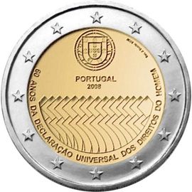 2 Euros Commémorative Portugal 2008