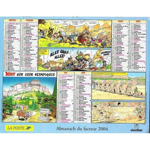 Asterix Almanach Calendrier La Poste 2004 - Indre (Neuf)