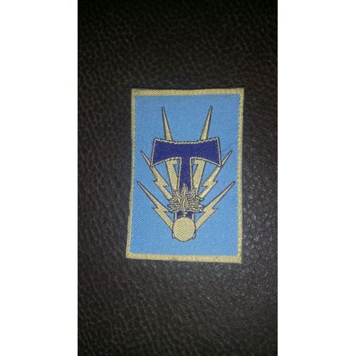 Insigne Tissu Des Transmissions. Velcro