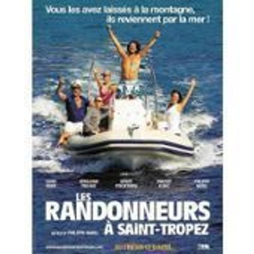 Les Randonneurs À Saint Tropez St Tropez - Philippe Harel - Karin Viard - Benoit Poelvoorde - Affiche De Cinéma Pliée 120x160 Cm