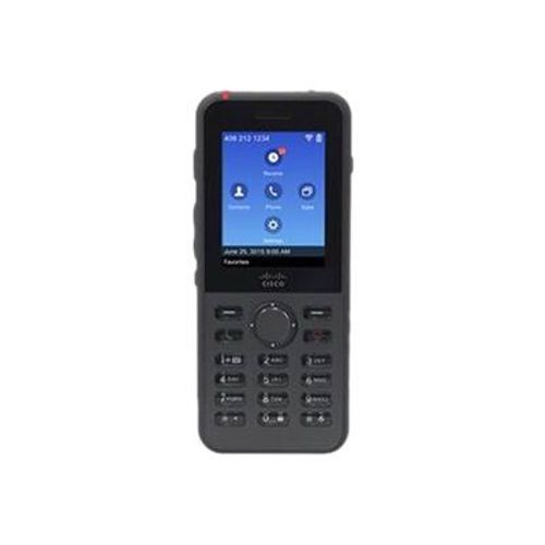 Cisco Unified Wireless IP Phone 8821 - Extension du combiné sans fil - avec Interface Bluetooth - IEEE 802.11a/b/g/n/ac (Wi-Fi) - SIP - 6 lignes