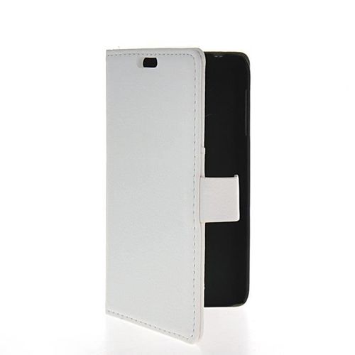 Wofalo® Litchi Étui À Rabat Housse De Protection Coque En Cuir Portefeuille Case Pour Htc Desire 510 Blanc