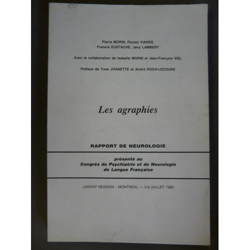 Les Agraphies Les Agraphies