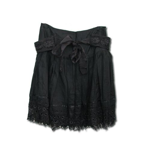 Jupe À Volants Et Dentelle Avec Ceinture À Nouer Coloris Blanc Et Noir. Tailles 34 Et 36. Black Sugar Paris Mode Japonaise Lolita Gothique Manga Anime Cosplay Déguisement