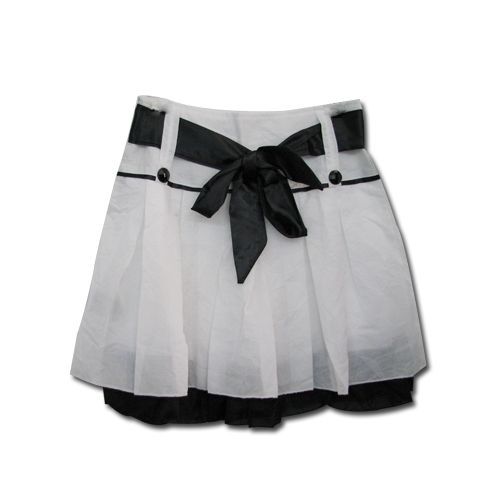 Jupe À Volants Et Dentelle Avec Ceinture À Nouer Coloris Blanc Et Noir. Tailles 34 Et 36. Black Sugar Paris Mode Japonaise Lolita Gothique Manga Anime Cosplay Déguisement