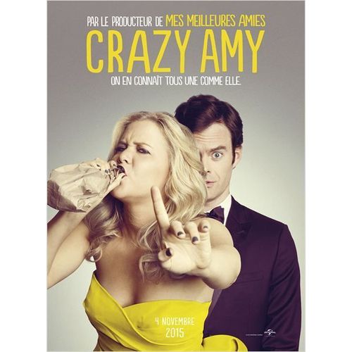 Crazy Amy / Trainwreck - Affiche Originale De Cinéma - Format 120x160 Cm - Un Film De Judd Apatow Avec Amy Schumer, Bill Hader, Brie Larson, Colin Quinn - Année 2015