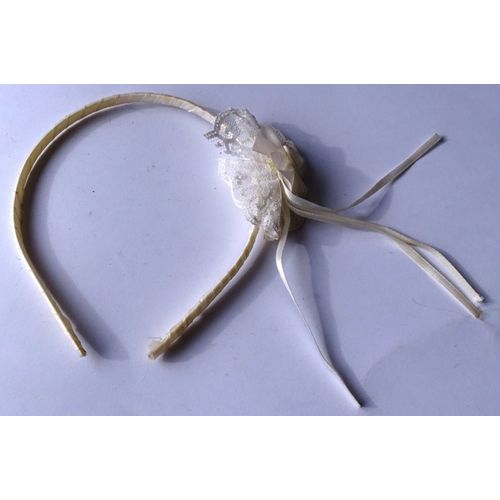 Serre-Tête Blanc Dentelle - C?Ur
