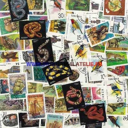 Tanzanie 25 Timbres Differents Obliteres