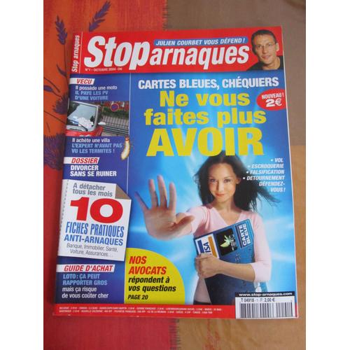 Stop Arnaques 1 - Cartes Bleues, Chequiers, Ne Vous Faites Plus Avoir. Divorce. Pv. Loto