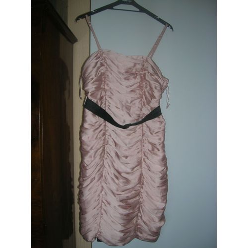 Robe De Soirée Ici Et Maintenant À Bretelles Polyester 42 Saumon