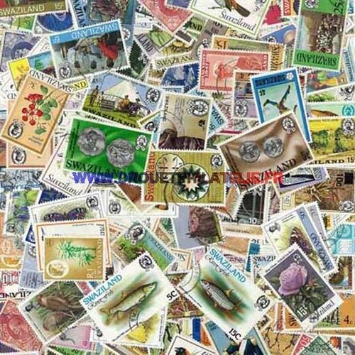 Swaziland 25 Timbres Differents Obliteres