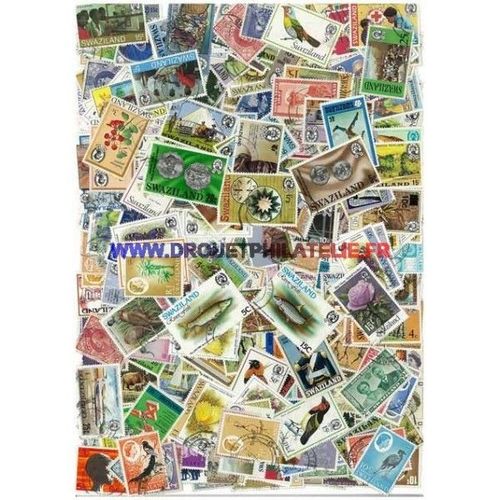 Swaziland 100 Timbres Differents Obliteres