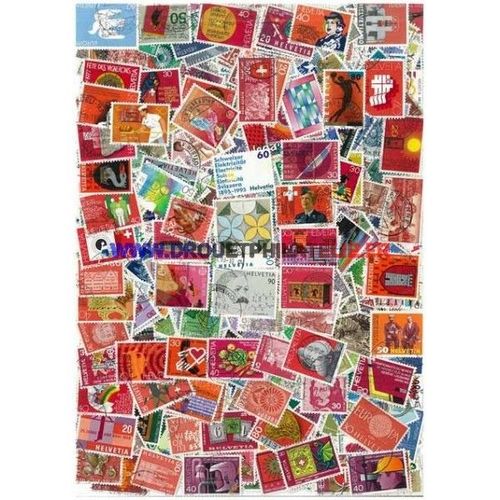 Suisse 800 Timbres Differents Obliteres