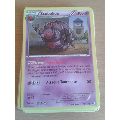 Carte Pokémon 73/149 Scobolide 100 Pv Frontières Franchies Neuf Fr
