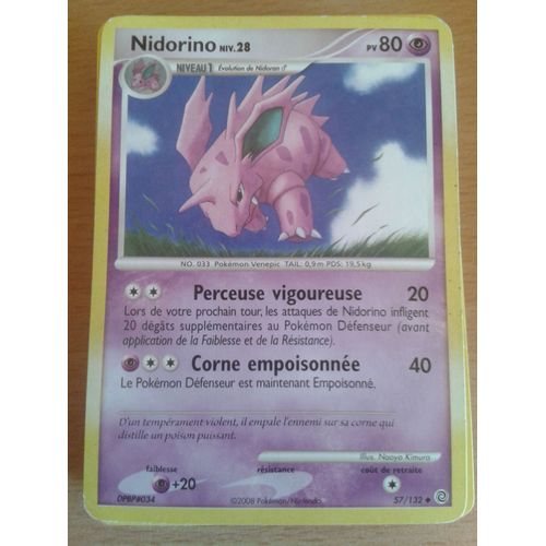 Carte Nidorino Pv80 57/132