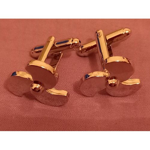 Boutons De Manchettes En Forme D'hélice De Bateau De Couleur Argent Pour Du Style ...
