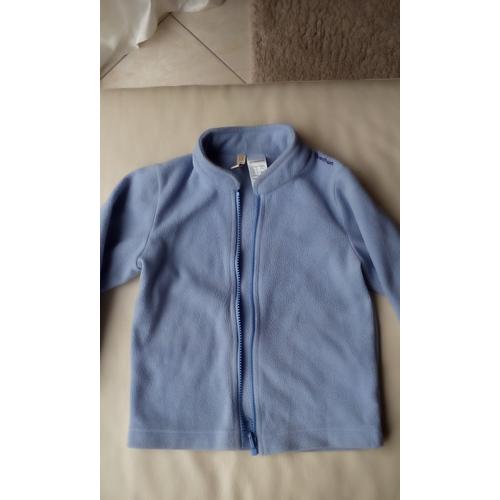 Gilet Polaire Quechua Coton 3 Ans Bleu Fermeture Éclair 