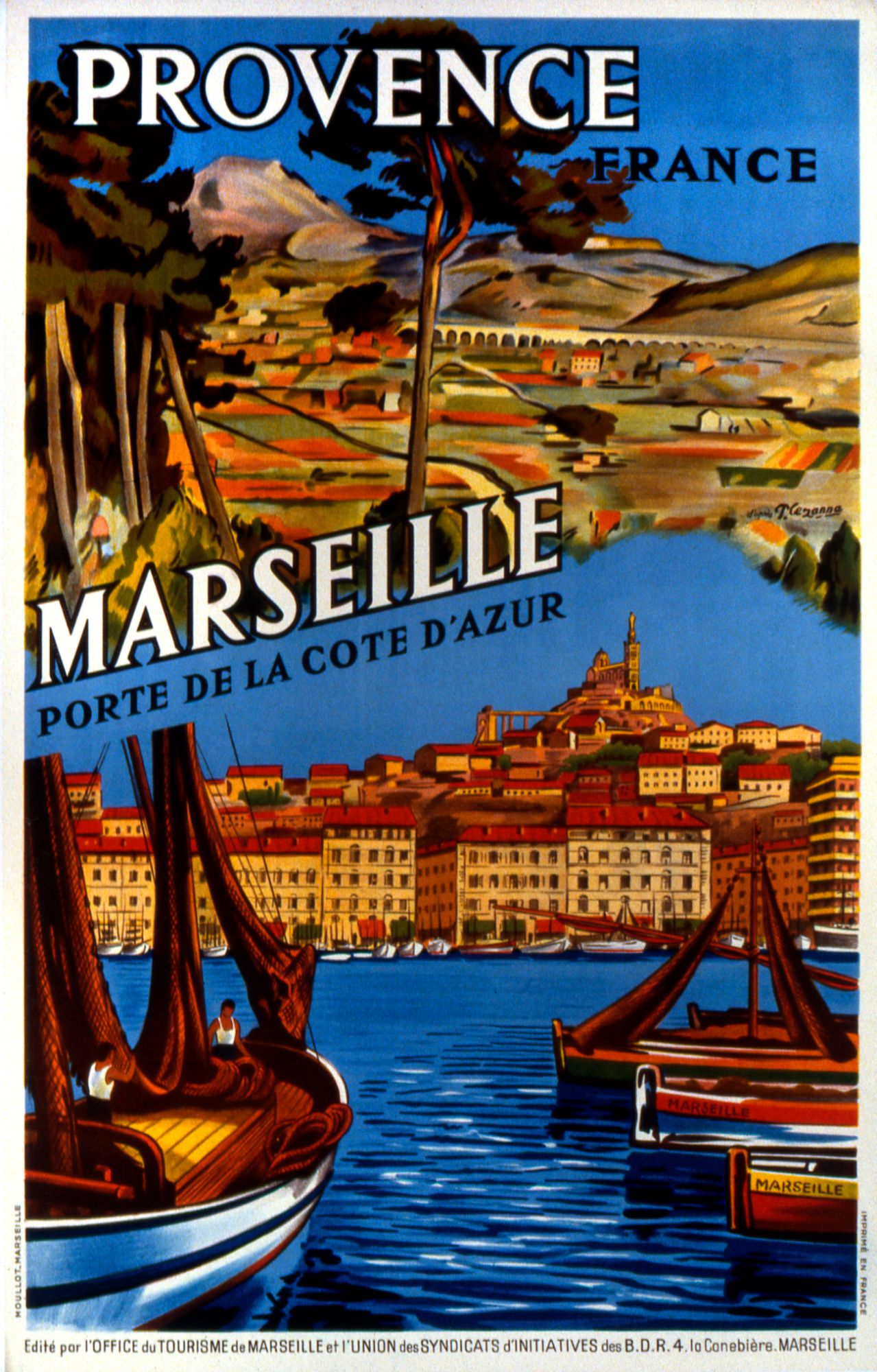 Affiche 50x70 - Marseille en Provence - Marseille