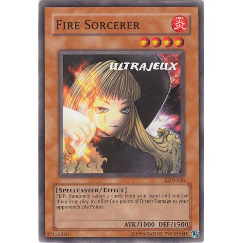 Yu-Gi-Oh! - Lon-036 - Fire Sorcerer - Commune