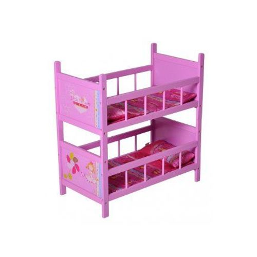 Lits Superposés Princesse En Bois Pour Poupées 51 X 28 X 54 Cm
