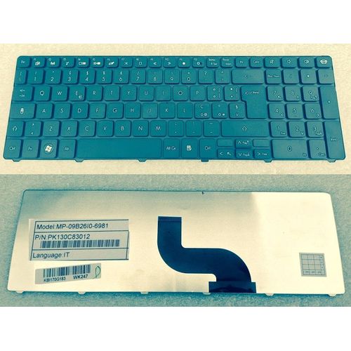 Clavier Keyboard QWERTY ITALIEN PACKARD BELL KB.I170G.183 MP-09B2610-6981 PK130C83012