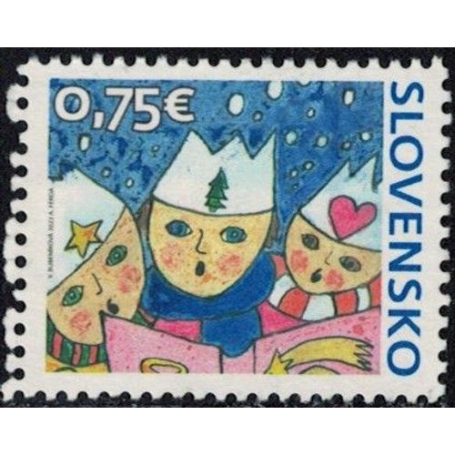 Slovaquie 2016 Used Christmas Carolers Chanteurs De Noël Y&t Sk 864 Su
