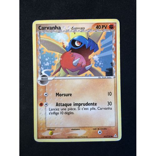 Carvanha 61/110 Set Ex Fantômes Holon Fr