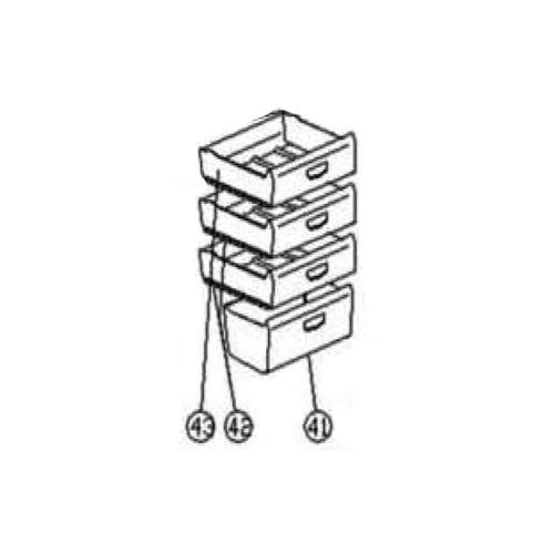 TIROIR INFERIEUR REPERE 41 POUR REFRIGERATEUR BRANDT - AS0006442