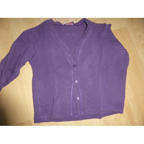 Gilet Dpam Gilet Coton 3 Ans Violet