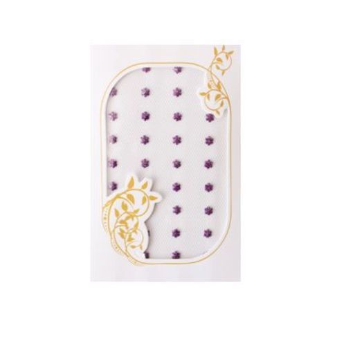 Seekers Of The Sun - Bijou De Cheveux - Strass Autocollants - Motif Fleur - Violet - Métallisé