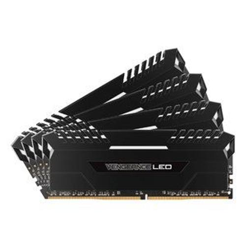 Memoire RAM Kit Quad Channel 4 barrettes CORSAIR VENGEANCE LED SERIES 64 GO (4X 16 GO) DDR4 3000 MHZ CL15 PC4-24000