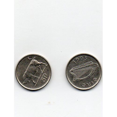 Irlande 5 Pence 1993
